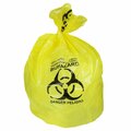 Heritage Bag 40X46 Healthcare Yellow 1.30 Mil Flat Pack Can Liners 40-45 Gallon, 200PK A8046PY